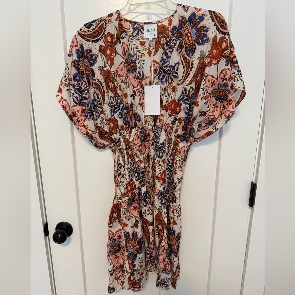 Misa Drella Floral Print mini Dress - Picture 5 of 10